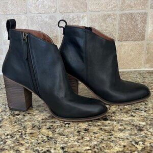 New - Never Worn! Nordstrom's BP Black Leather Bootie, size 8 1/2 M